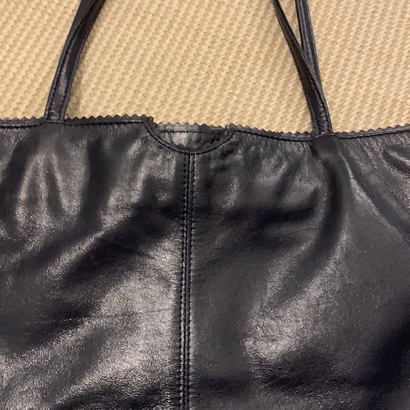 Dark Blue Latico Leather Tote Handbag - Picture 6 of 7